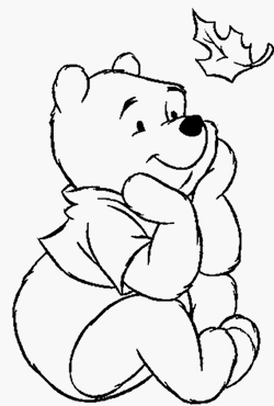 coloriage winnie rÃªveur